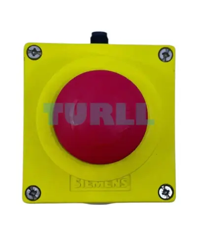 Siemens 3SU1851-0AA00-0AA2 Metal Enclosure for Command Devices, 22 mm, Yellow Control Box
