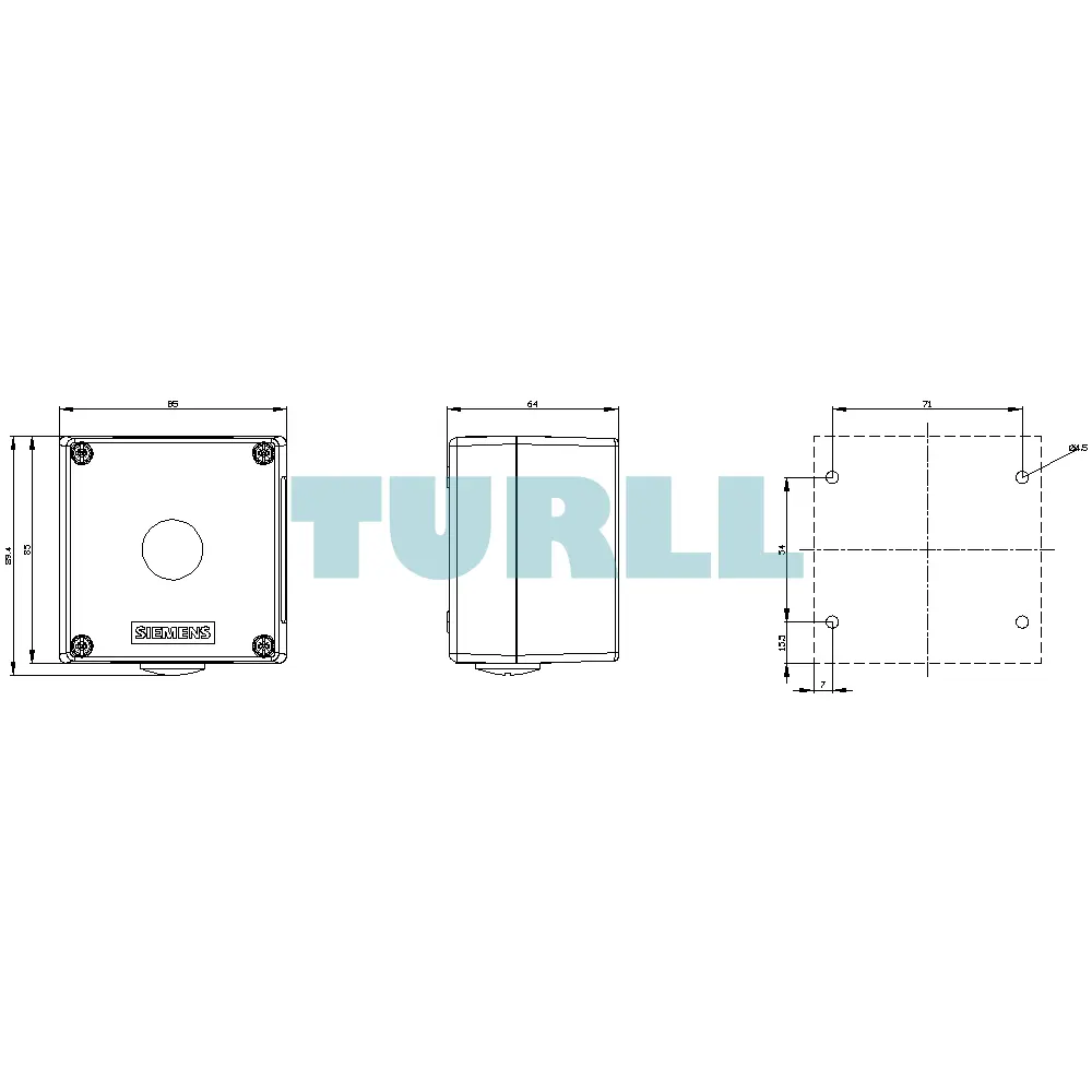 Siemens 3SU1851-0AA00-0AA2 Metal Enclosure for Command Devices, 22 mm, Yellow Control Box Original Brand New 4 Siemens 3SU1851-0AA00-0AA2 Metal Enclosure for Command Devices, 22 mm, Yellow Control Box