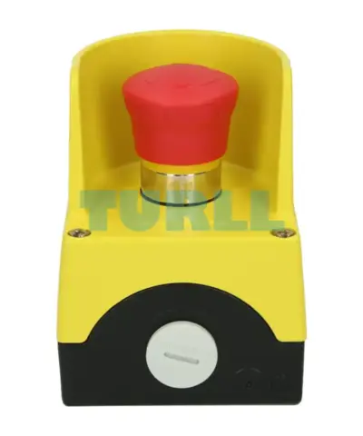 Siemens 3SU1851-0NB00-2AC2 Emergency Stop Pushbutton Enclosure, Metal, 22 mm, Yellow