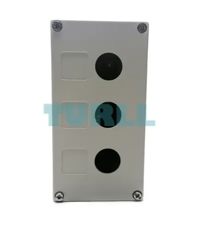 Siemens 3SU1853-0AA00-0AB1 Metal Enclosure for 22 mm Command Devices, 3 Control Points
