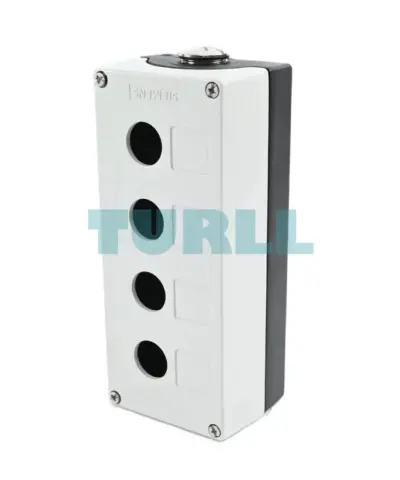 Siemens 3SU1854-0AA00-0AB1 Metal, 22 mm, Round Enclosure for Control & Command Devices