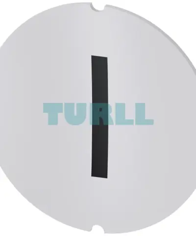 Siemens 3SU1900-0AB71-0QB0 Inscription Plate Round Milky Plate for Illuminated Pushbutton with Black Font & “I” Symbol