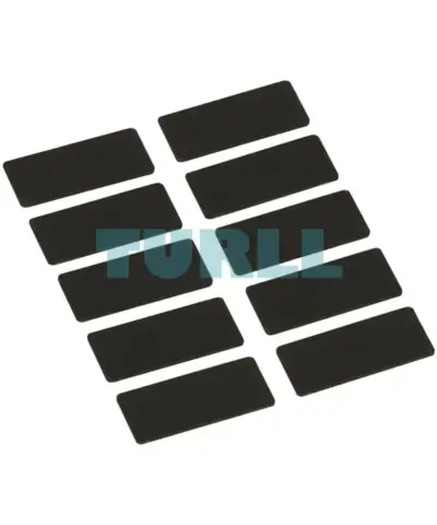 Siemens 3SU1900-0AC16-0AA0 Labeling Plate, 12.5x27mm, Black, Self-Labeling