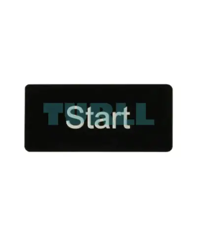 Siemens 3SU1900-0AC16-0DT0 SIRIUS ACT Labeling Plate, "START" Inscription, Black, 12.5 x 27 mm