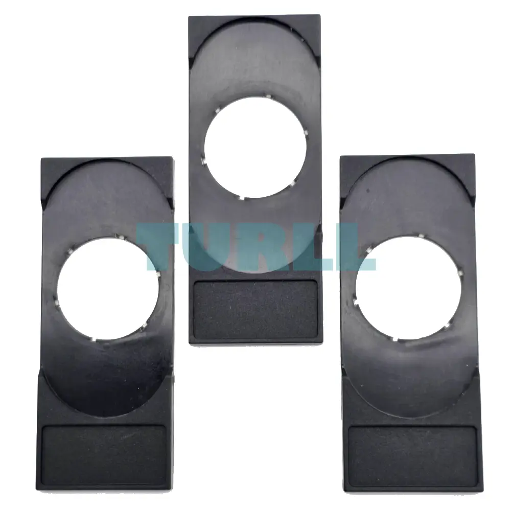 Siemens 3SU1900-0AK10-0AA0 Label Holder, 22mm, Twin Pushbutton, Flat Black, Labeling Plate