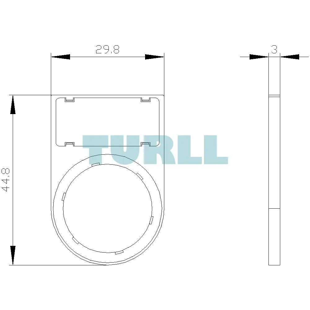 Siemens 3SU1900-0AR10-0AA0 Label Holder, 22mm, Flat Black, Snap-On Frame for Labeling Plate Original Brand New 4 Siemens 3SU1900-0AR10-0AA0 Label Holder, 22mm, Flat Black, Snap-On Frame for Labeling Plate