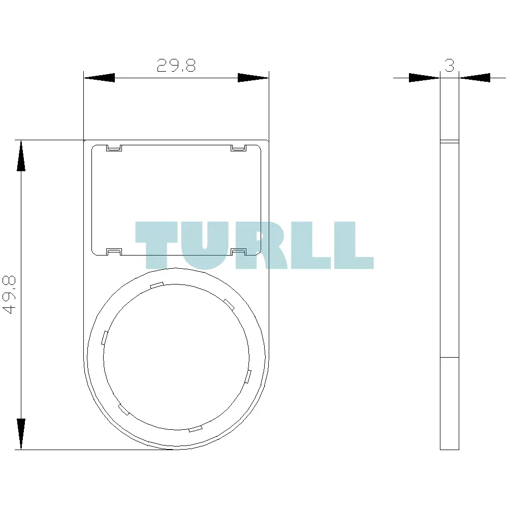 Siemens 3SU1900-0AS10-0AA0 Label Holder, 22mm, Flat Black Frame, Snap-On for 17.5 x 27 mm Plates Original Brand New 5 Siemens 3SU1900-0AS10-0AA0 Label Holder, 22mm, Flat Black Frame, Snap-On for 17.5 x 27 mm Plates