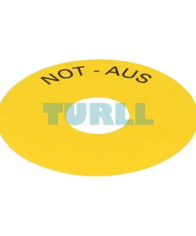 Siemens 3SU1900-0BC31-0AS0 Backing Plate Round for Emergency Stop Mushroom Pushbutton, Yellow