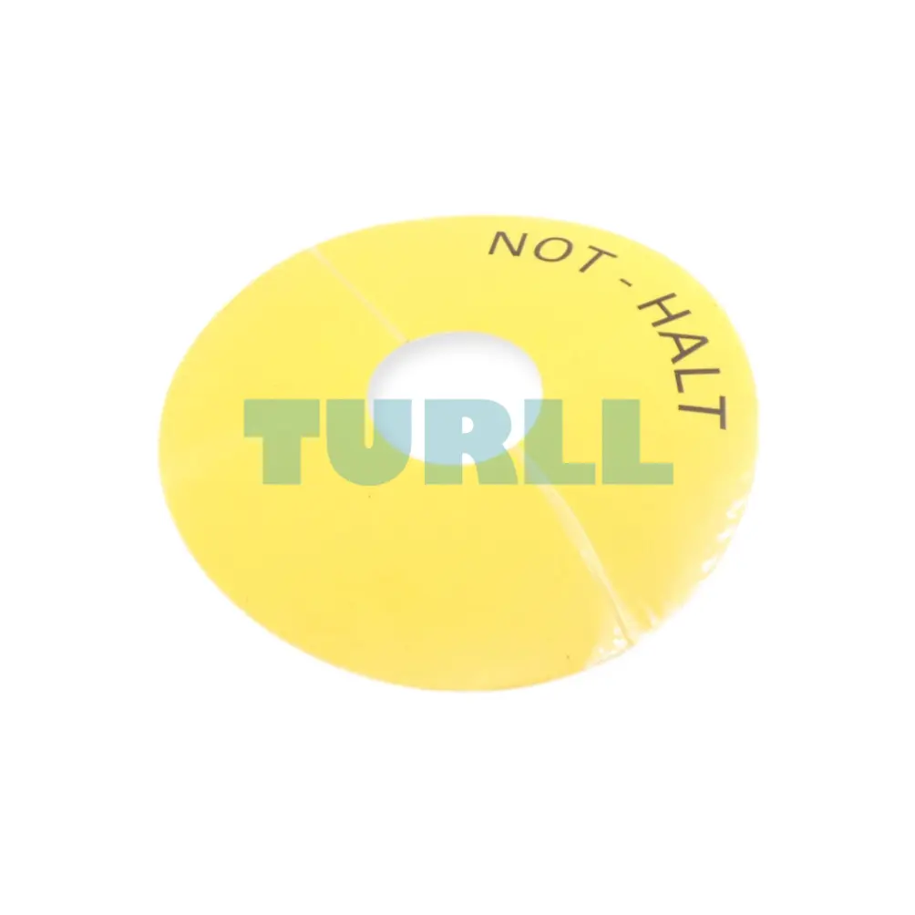 Siemens 3SU1900-0BC31-0AT0 Emergency Stop Backing Plate, Yellow, Self-Adhesive, 75mm