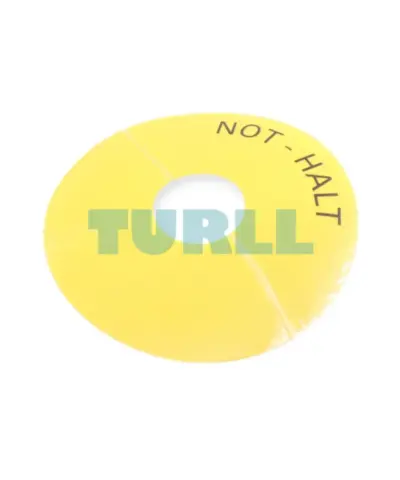Siemens 3SU1900-0BC31-0AT0 Emergency Stop Backing Plate, Yellow, Self-Adhesive, 75mm