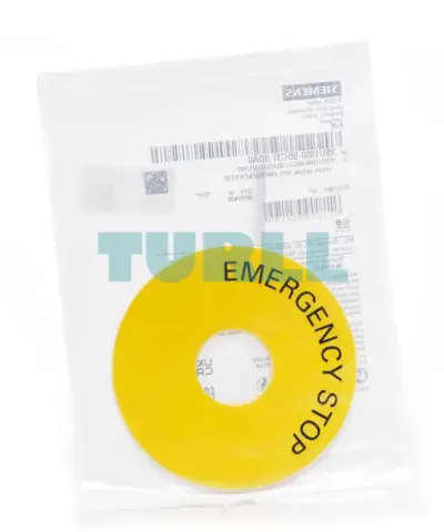 Siemens 3SU1900-0BC31-0DA0 Backing Plate Round for EMERGENCY STOP Mushroom Pushbutton