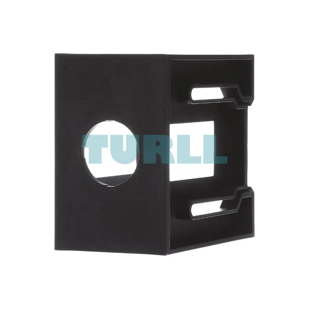 Siemens 3SU1900-0KH80-0AA0 DIN Rail Adapter Black, 22mm Round for Command Devices