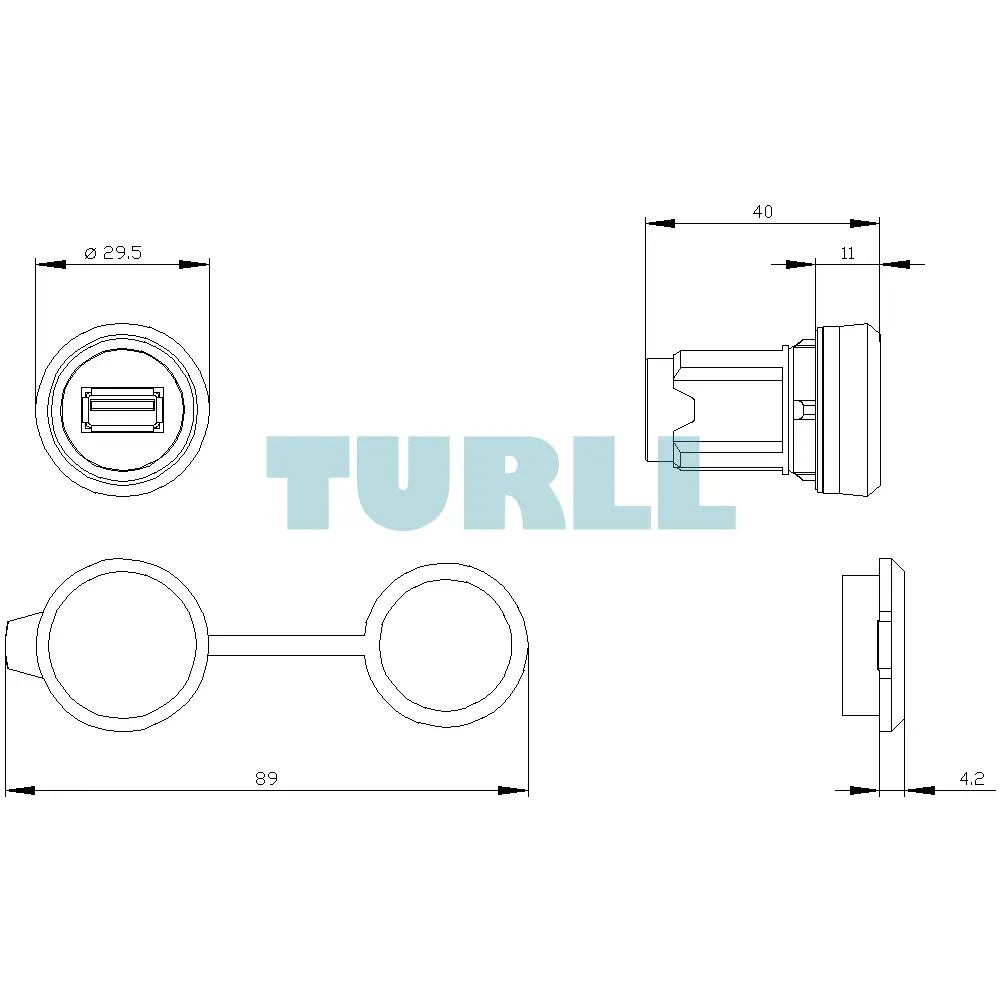 Siemens 3SU1950-0GA80-0AA0 SIRIUS ACT USB 3.0, Panel Socket, 22 mm, Metal Silver Original Brand New 4 Siemens 3SU1950‑0GA80‑0AA0 SIRIUS ACT USB 3.0, Panel Socket, 22 mm, Metal Silver