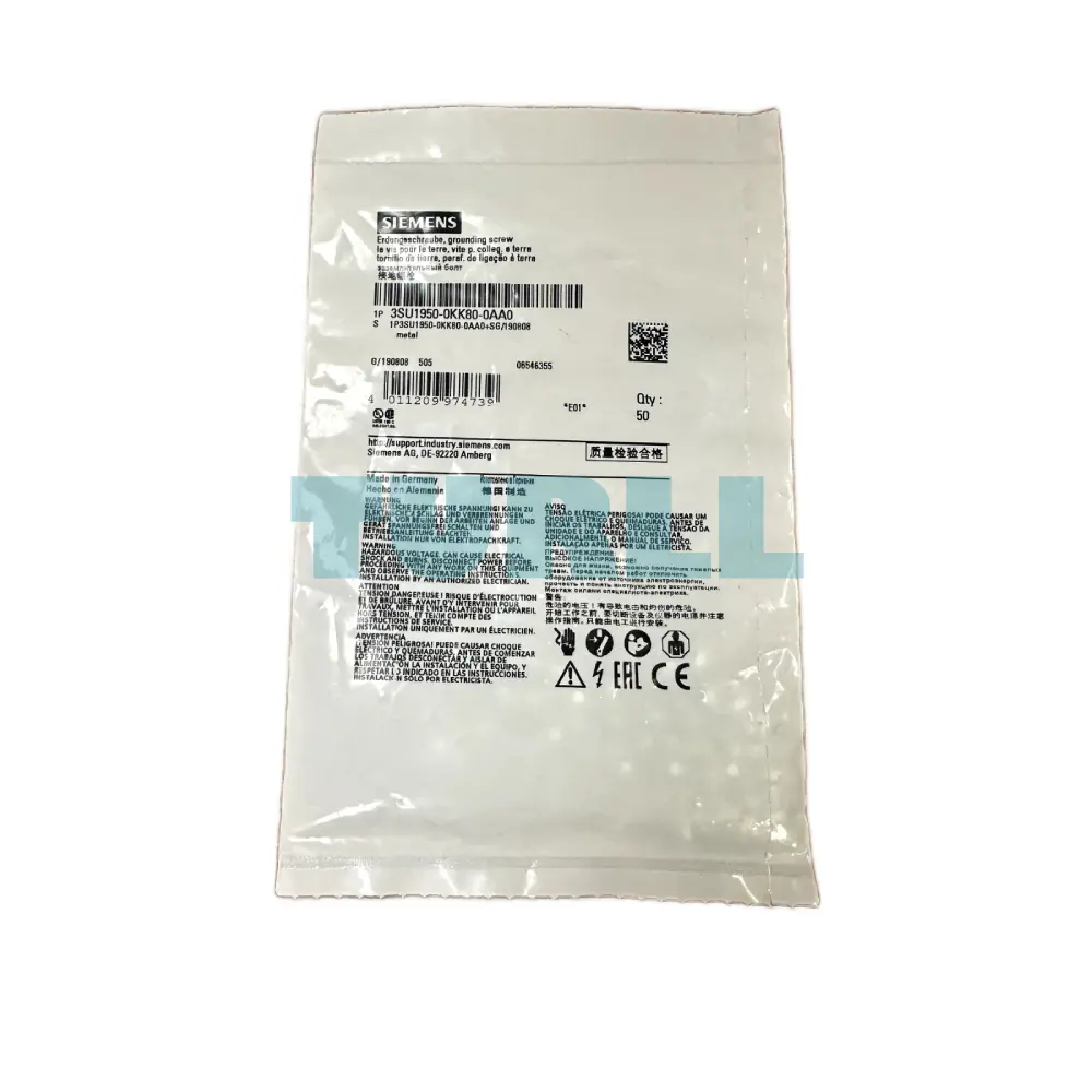Siemens 3SU1950-0KK80-0AA0 Grounding Screw for 3-Fold Holder, Universal for Plastic & Metal Original Brand New 2 Siemens 3SU1950-0KK80-0AA0 Grounding Screw for 3-Fold Holder, Universal for Plastic & Metal