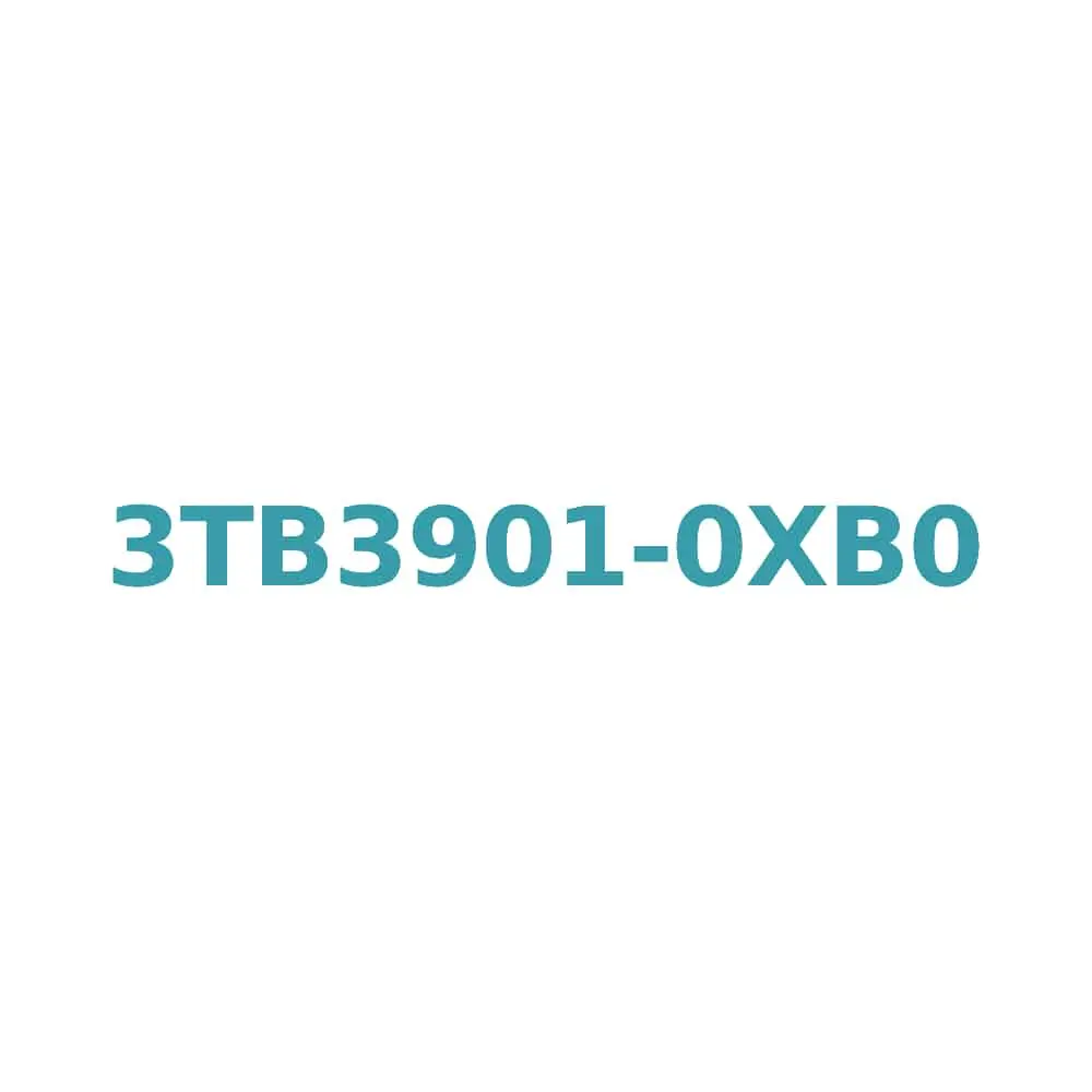 Siemens 3TB3901-0XB0 Contactor: AC-3, 2.2kW, 6A, 24V AC Coil, 1NC Auxiliary Contact, Size 0, Screw Terminal Original Brand New 1 Siemens 3TB3901-0XB0 Contactor: AC-3, 2.2kW, 6A, 24V AC Coil, 1NC Auxiliary Contact, Size 0, Screw Terminal