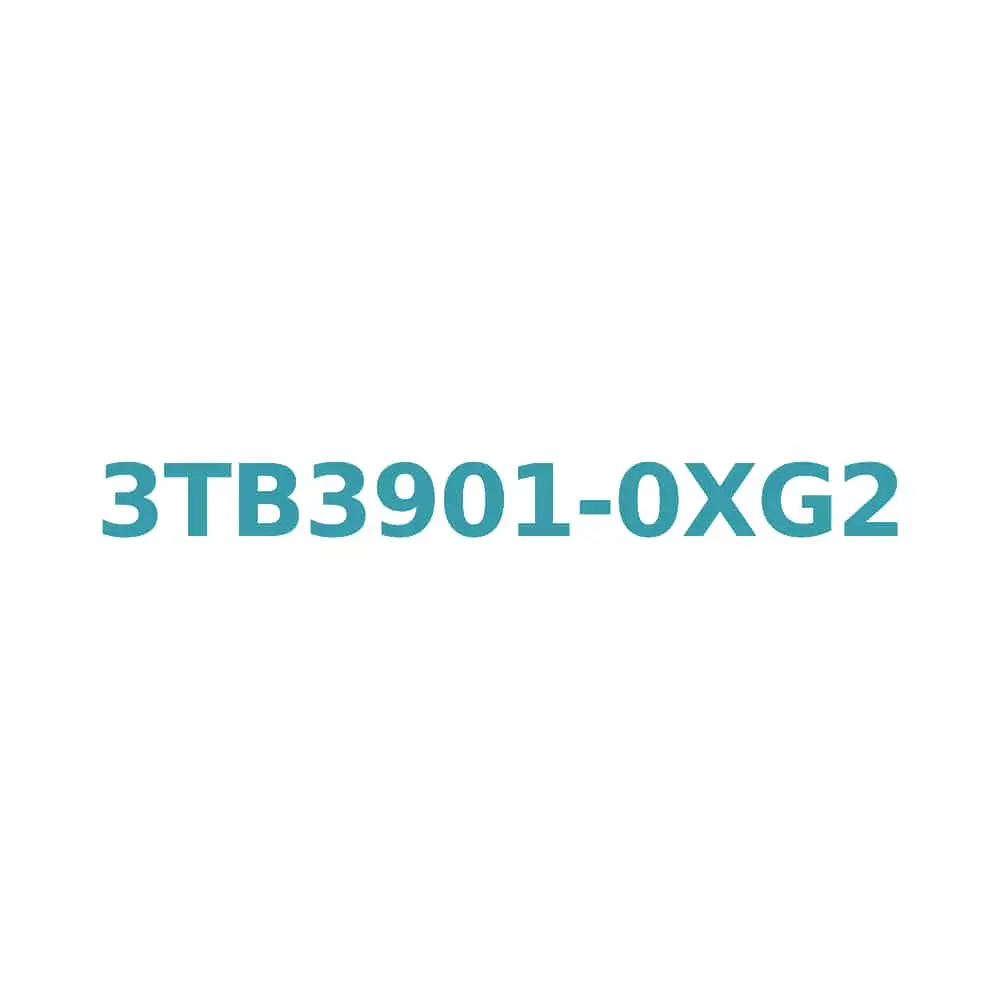 Siemens 3TB3901-0XG2 Contactor 110V AC, 2.2kW, 6A, AC-3, 1 NC, Screw Terminal Original Brand New 1 Siemens 3TB3901-0XG2 Contactor 110V AC, 2.2kW, 6A, AC-3, 1 NC, Screw Terminal