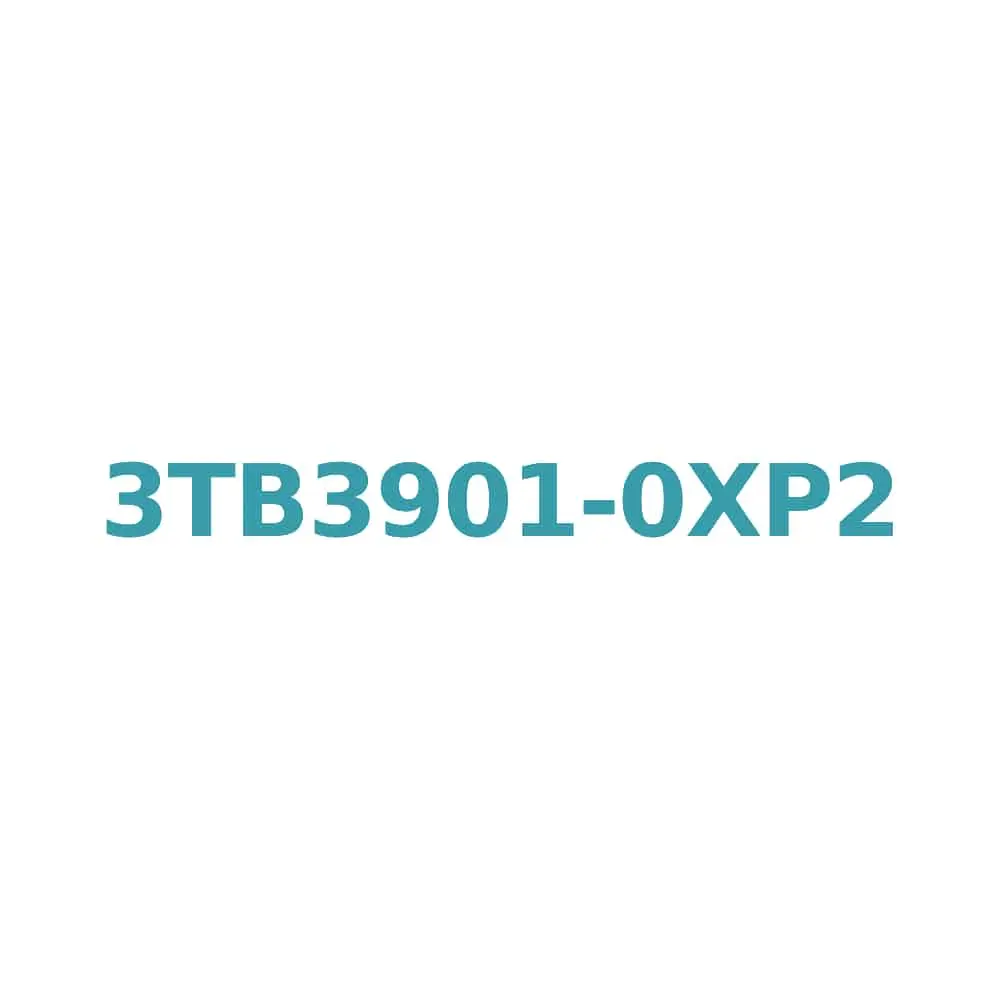 Siemens 3TB3901-0XP2 Contactor: 240V AC, 6A, 2.2kW, 1NC Auxiliary, Size 0, Screw Connection Original Brand New 1 Siemens 3TB3901-0XP2 Contactor: 240V AC, 6A, 2.2kW, 1NC Auxiliary, Size 0, Screw Connection