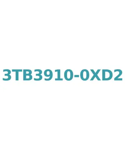 Siemens 3TB3910-0XD2 Contactor 42V AC, 6A, 2.2kW, Size 0 with 1 NO Auxiliary Contact