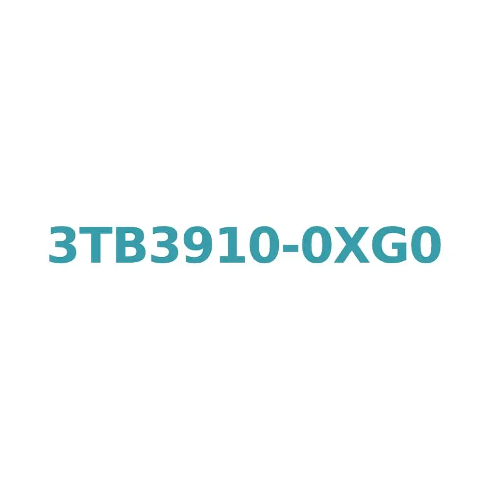 Siemens 3TB3910-0XG0 Contactor, 36V AC Coil, 6A, 2.2kW, 1NO Auxiliary Original Brand New 1 Siemens 3TB3910-0XG0 Contactor, 36V AC Coil, 6A, 2.2kW, 1NO Auxiliary