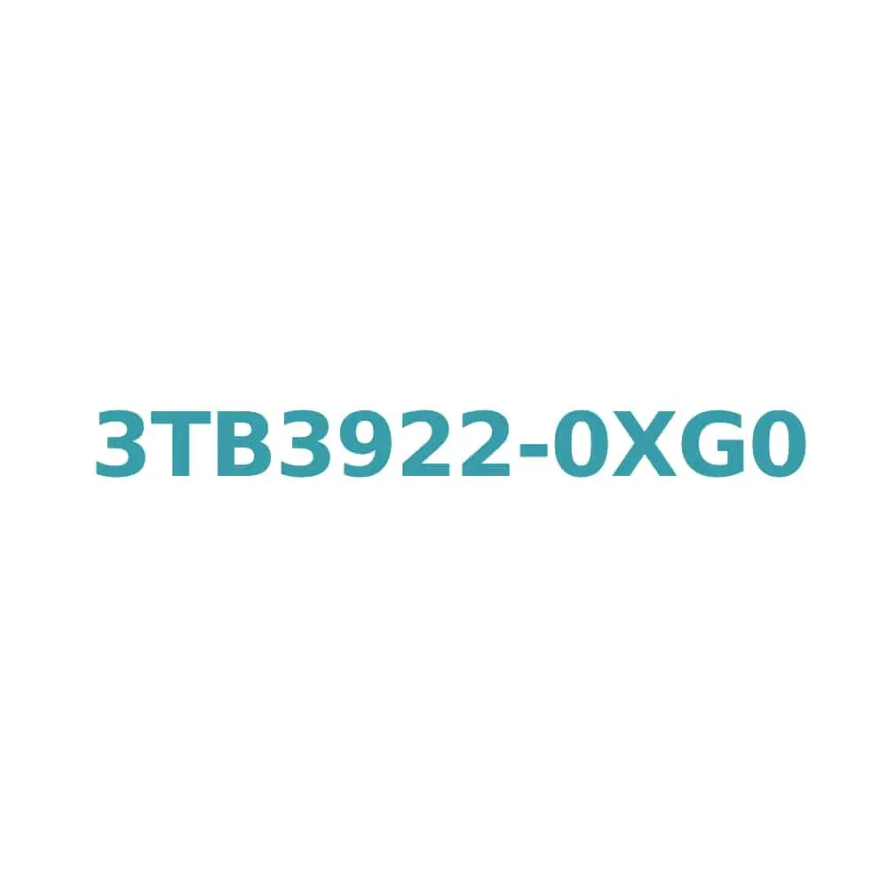 Siemens 3TB3922-0XG0 Contactor, 36V AC, 6A, 2.2kW with 1 NO + 1 NC Auxiliary Contact Original Brand New 1 Siemens 3TB3922-0XG0 Contactor, 36V AC, 6A, 2.2kW with 1 NO + 1 NC Auxiliary Contact