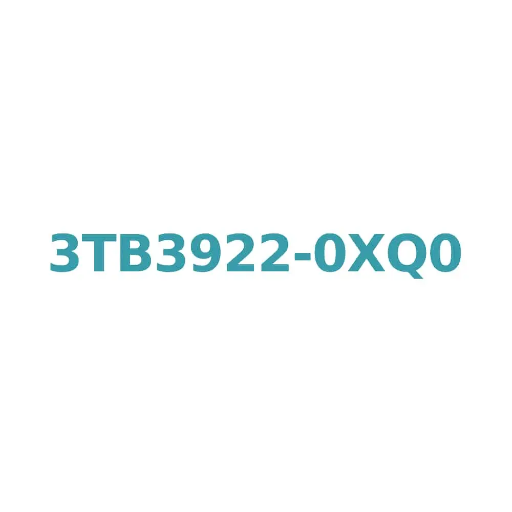 Siemens 3TB3922-0XQ0 AC Contactor 6A, 2.2kW, 1NO+1NC, Size 0 Original Brand New 1 Siemens 3TB3922-0XQ0 AC Contactor 6A, 2.2kW, 1NO+1NC, Size 0