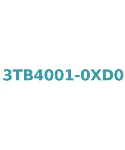 Siemens 3TB4001-0XD0 Contactor, 9A, 4kW, 42V AC, 1 NC Aux. Contact