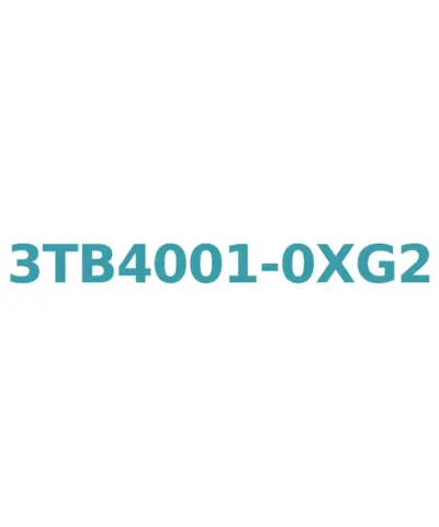 Siemens 3TB4001-0XG2 9A AC Contactor, 110V Coil, 4kW, Size 0, 1 NC Auxiliary Contact, Screw Connection
