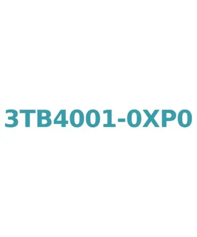 Siemens 3TB4001-0XP0 Contactor 9A, 4kW, 230V AC Coil, 1NC Auxiliary Contact