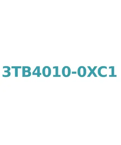 Siemens 3TB4010-0XC1 Contactor 24V AC, 9A, 4kW, Size 0, 1 NO Auxiliary, Screw Terminal