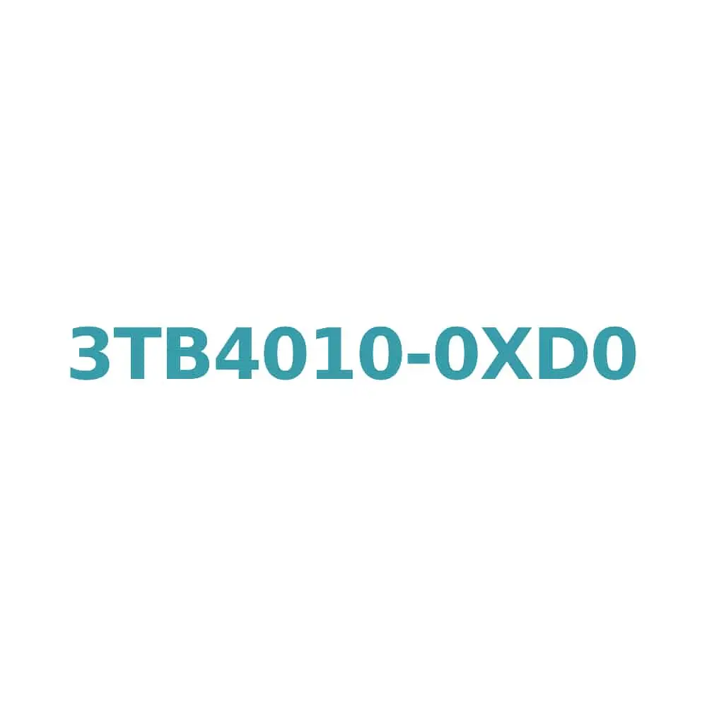 Siemens 3TB4010-0XD0 Contactor, 42V AC, 9A, 4kW, Size 0, Screw Connection Original Brand New 1 Siemens 3TB4010-0XD0 Contactor, 42V AC, 9A, 4kW, Size 0, Screw Connection