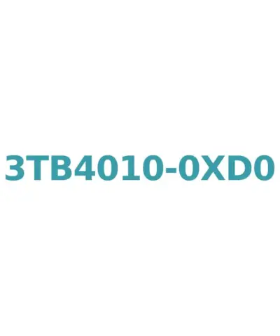 Siemens 3TB4010-0XD0 Contactor, 42V AC, 9A, 4kW, Size 0, Screw Connection