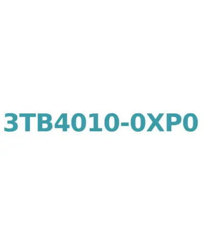 Siemens 3TB4010-0XP0 Contactor AC-3, 9A, 4kW, 230V, 1 NO Auxiliary