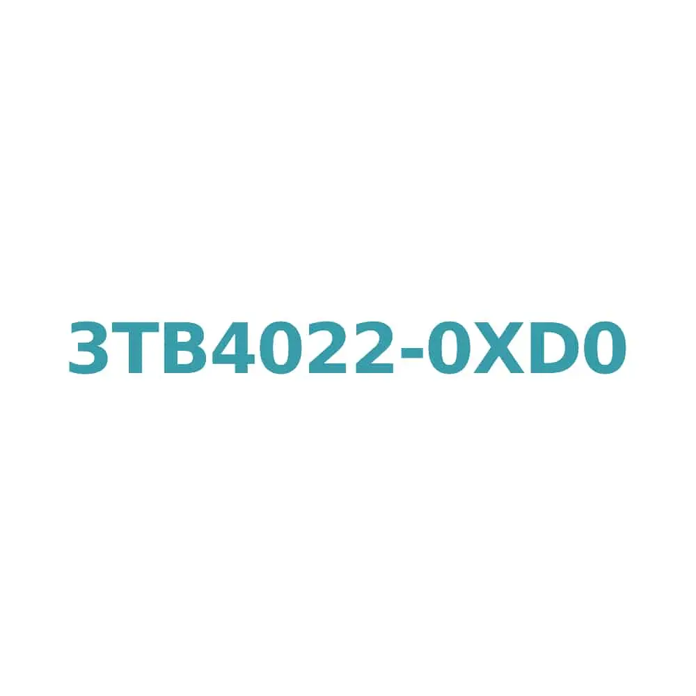 Siemens 3TB4022-0XD0 AC Contactor 9A, 4kW, 42V AC, Size 0 Original Brand New 1 Siemens 3TB4022-0XD0 AC Contactor 9A, 4kW, 42V AC, Size 0