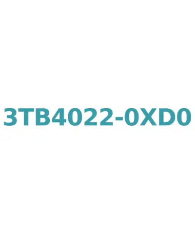 Siemens 3TB4022-0XD0 AC Contactor 9A, 4kW, 42V AC, Size 0
