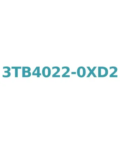 Siemens 3TB4022-0XD2 Contactor 42V AC Coil, 9A, 4kW, with 1 NO + 1 NC Aux Contact