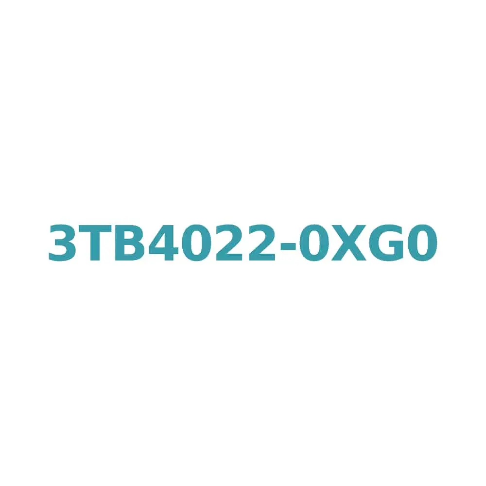 Siemens 3TB4022-0XG0 Contactor 3-Pole, 9A, 4kW, 36V AC Coil, with 1NO+1NC Auxiliary Contact Original Brand New 1 Siemens 3TB4022-0XG0 Contactor 3-Pole, 9A, 4kW, 36V AC Coil, with 1NO+1NC Auxiliary Contact
