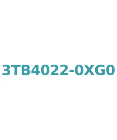 Siemens 3TB4022-0XG0 Contactor 3-Pole, 9A, 4kW, 36V AC Coil, with 1NO+1NC Auxiliary Contact