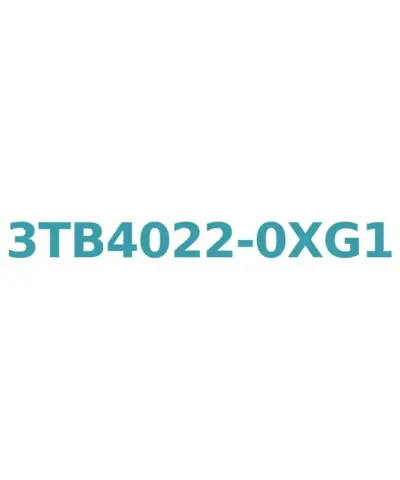Siemens 3TB4022-0XG1 Contactor AC 60Hz, 110V, 9A, 4kW, 1NO+1NC Auxiliary, Screw Terminal