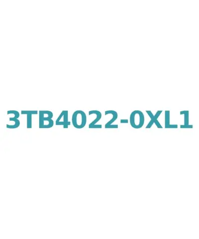 Siemens 3TB4022-0XL1 Contactor 9A, 4kW, 230V AC Coil 1NO+1NC Aux Size 0