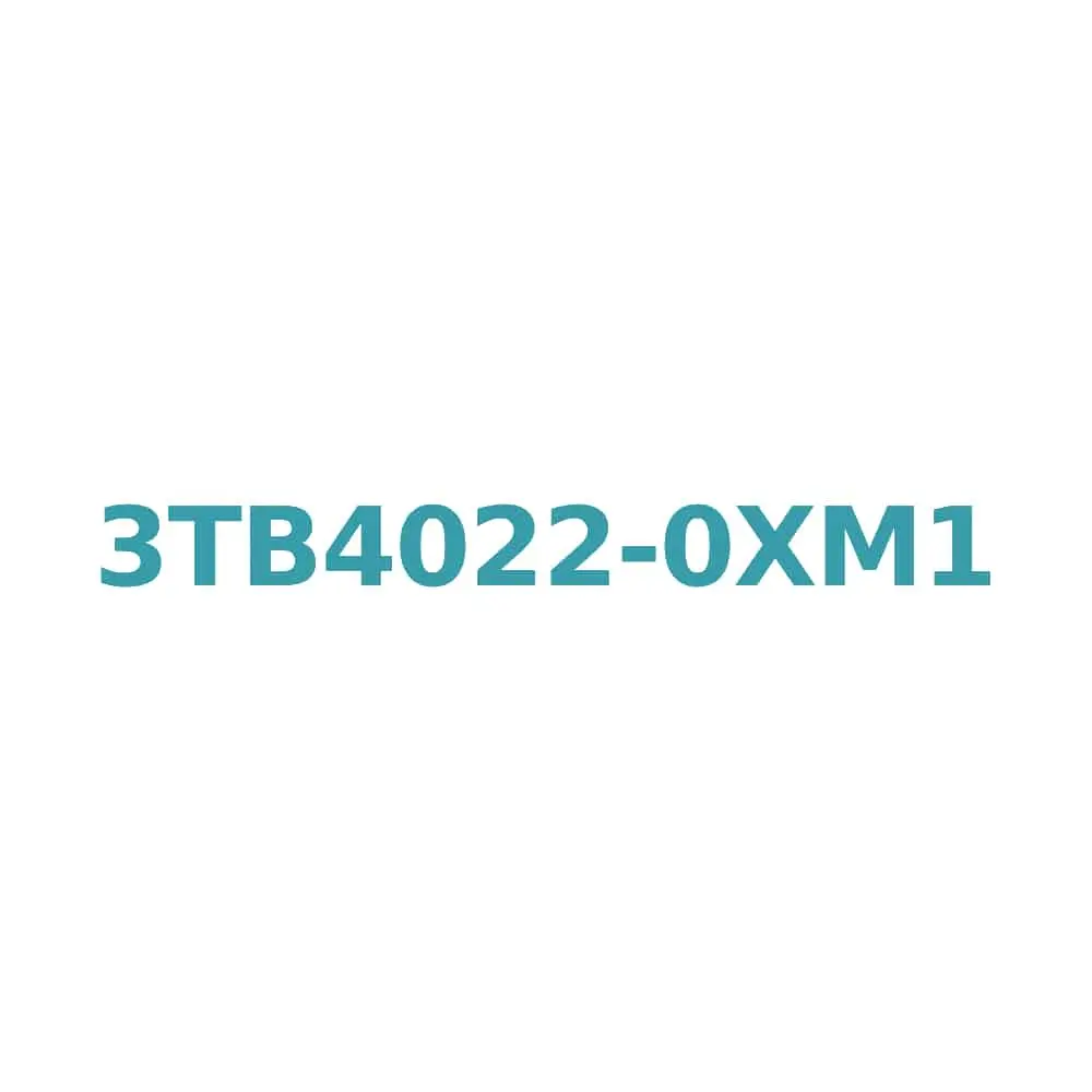 Siemens 3TB4022-0XM1 Contactor 208V, 9A, 4kW, Size 0, Screw Connection Original Brand New 1 Siemens 3TB4022-0XM1 Contactor 208V, 9A, 4kW, Size 0, Screw Connection