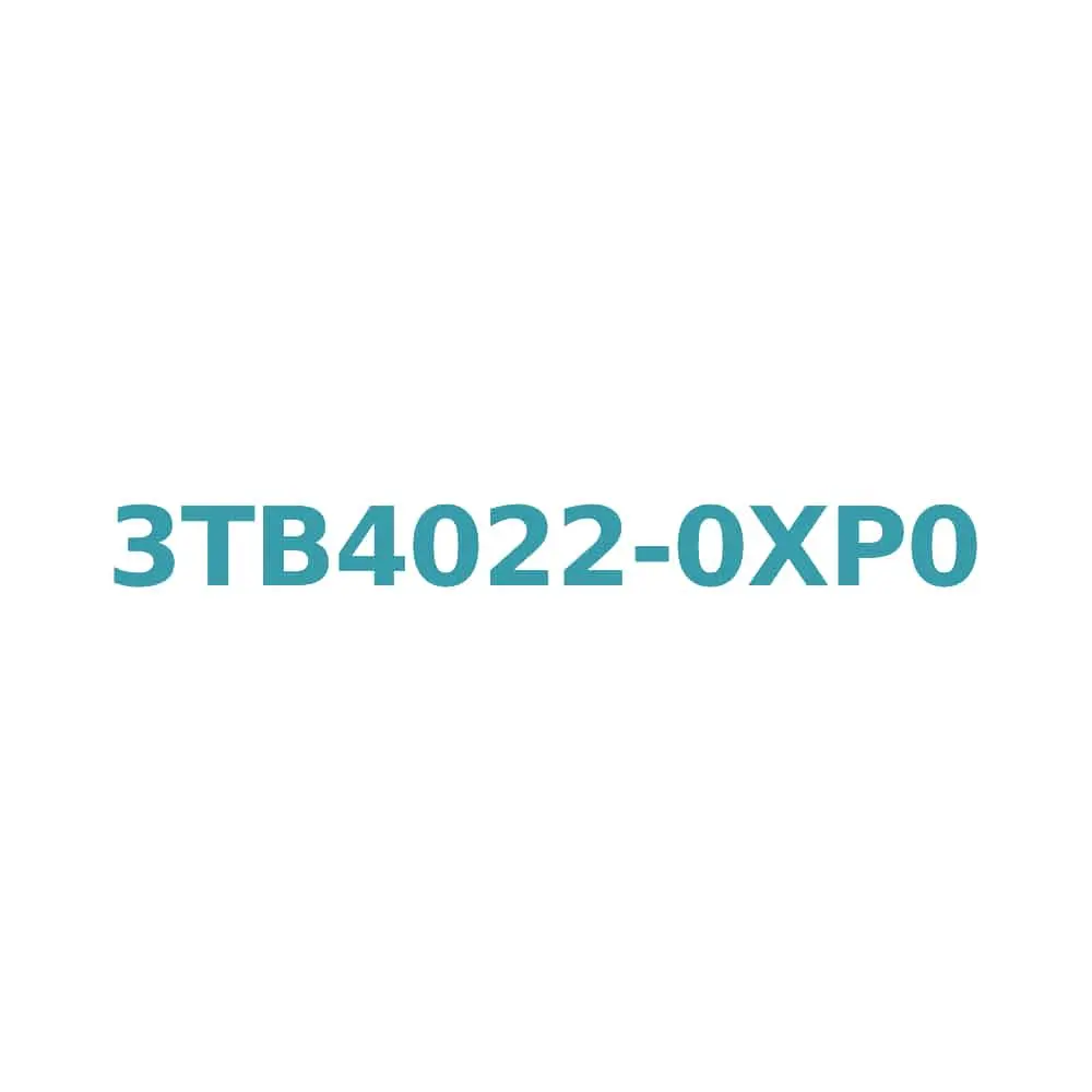 Siemens 3TB4022-0XP0 Contactor 9A, 4kW AC3, 230V Coil, 1NO+1NC Aux, Size 0 Original Brand New 1 Siemens 3TB4022-0XP0 Contactor 9A, 4kW AC3, 230V Coil, 1NO+1NC Aux, Size 0