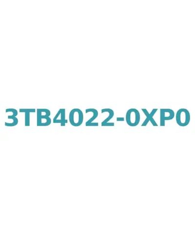 Siemens 3TB4022-0XP0 Contactor 9A, 4kW AC3, 230V Coil, 1NO+1NC Aux, Size 0