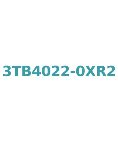 Siemens 3TB4022-0XR2 Contactor 9A, 4kW, 400V, AC-3, Size 0, Screw Connection