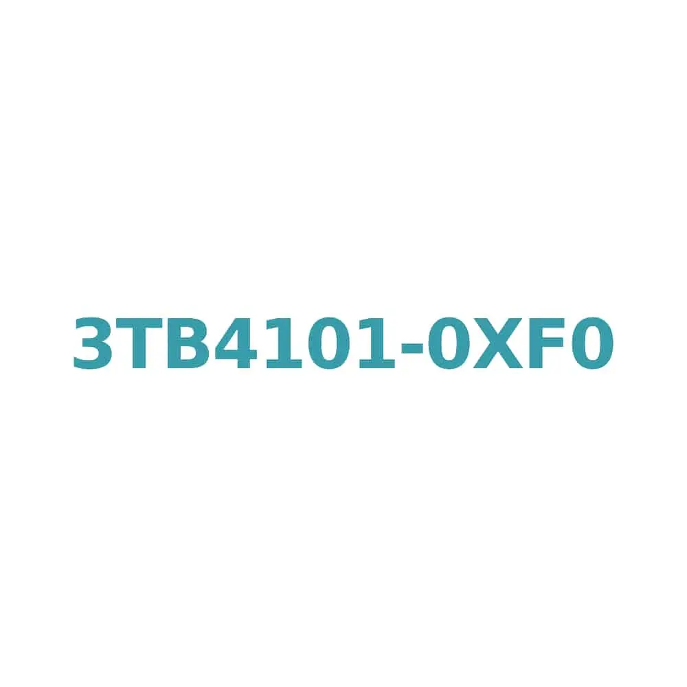 Siemens 3TB4101-0XF0 Contactor, 12A, 5.5kW, 110V AC Coil, Size 0 Original Brand New 1 Siemens 3TB4101-0XF0 Contactor, 12A, 5.5kW, 110V AC Coil, Size 0