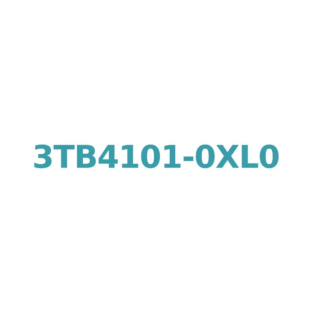 Siemens 3TB4101-0XL0 Contactor, AC-50 Hz, 125/127V, 12A, 5.5kW, Size 0, 1NC Auxiliary Contact Original Brand New 1 Siemens 3TB4101-0XL0 Contactor, AC-50 Hz, 125/127V, 12A, 5.5kW, Size 0, 1NC Auxiliary Contact