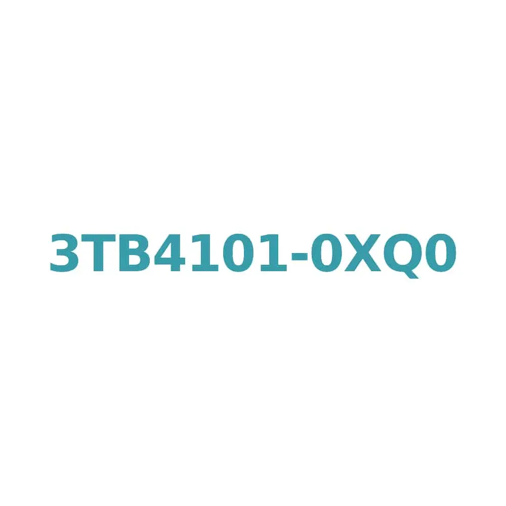 Siemens 3TB4101-0XQ0 Contactor, AC-3 400V 12A, 5.5kW, 1NC Auxiliary, Size 0 Original Brand New 1 Siemens 3TB4101-0XQ0 Contactor, AC-3 400V 12A, 5.5kW, 1NC Auxiliary, Size 0