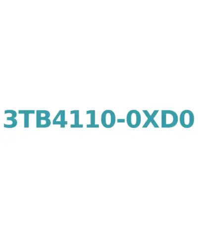 Siemens 3TB4110-0XD0 Contactor AC 50 Hz, 42V, 12A, 5.5kW, 1 NO Aux Contact, Size 0, Screw Connection
