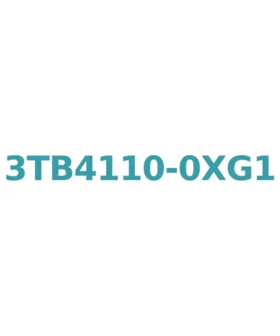 Siemens 3TB4110-0XG1 Contactor: AC 60Hz, 110V, 12A, 5.5kW with 1 NO Auxiliary Contact and Screw Connection