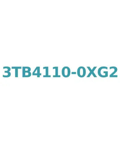 Siemens 3TB4110-0XG2 AC Contactor, 12A, 5.5kW, 110V Coil, 1 NO Aux, Size 0