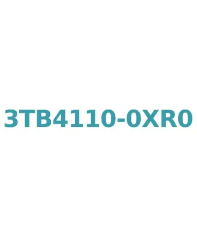 Siemens 3TB4110-0XR0 Contactor, 415V AC, 12A, 5.5kW, 1NO Aux, Screw Connection, Size 0